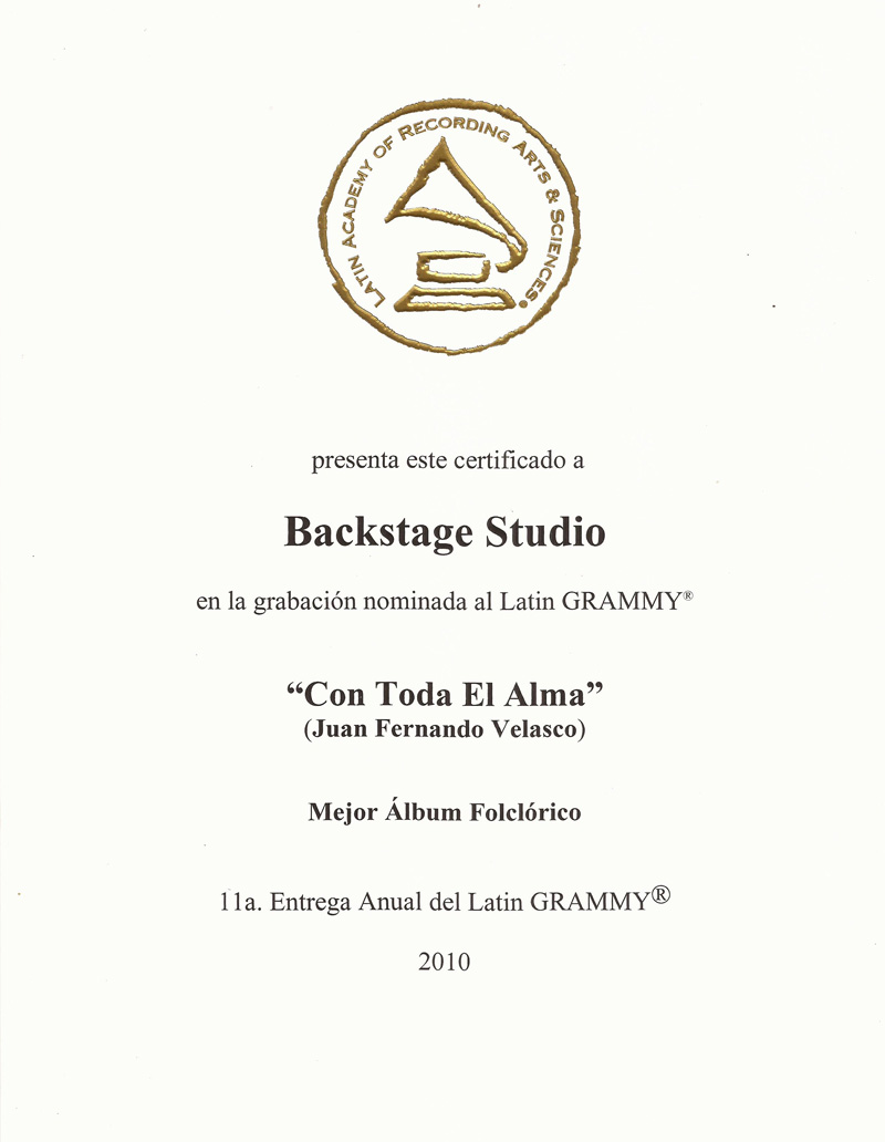 Latin Grammy Nomination